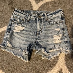 American Eagle: Next level stretch midi shorts. Size 4